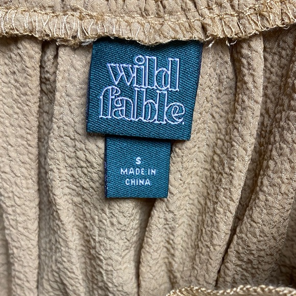 wild fable Mustard Yellow Ruffled Tie-Front Camisole - Picture 2 of 3